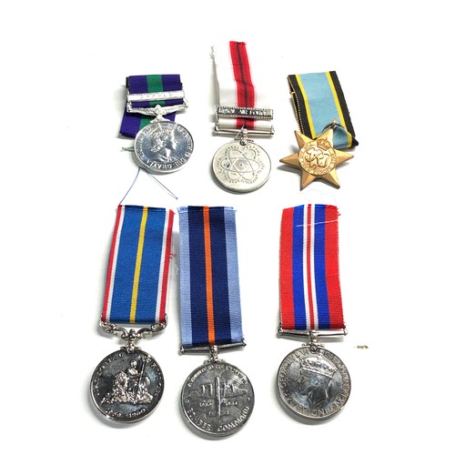 402 - 6 copy medals bomber command national service flying officers gsm & nuclear weapons some named