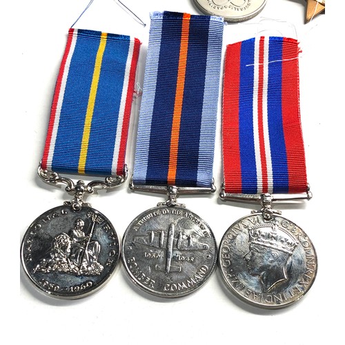 402 - 6 copy medals bomber command national service flying officers gsm & nuclear weapons some named