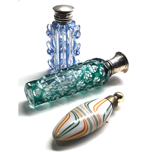 416 - 3 antique scent bottles