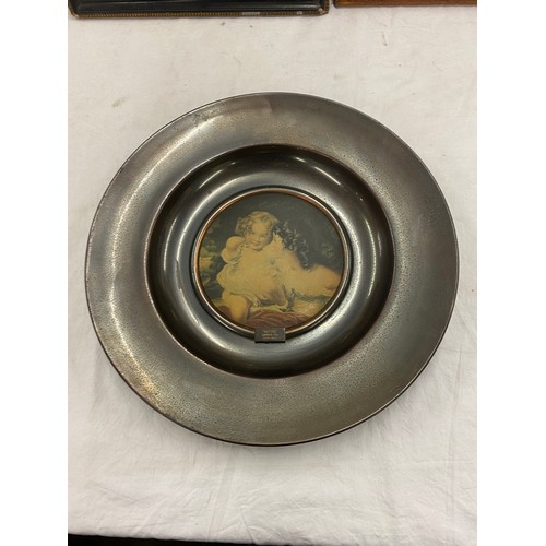 66 - Old master Trafford plaque diameter approx 16.5