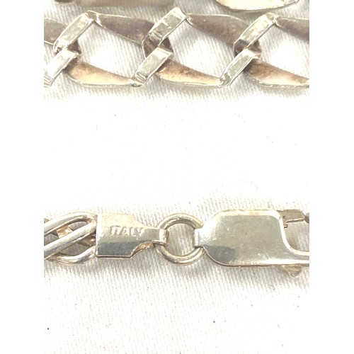 487 - Selection of silver bracelets weight approx 29.3g