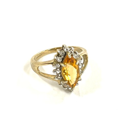 443 - 9ct Gold stone set dress ring weight approx 3.6g