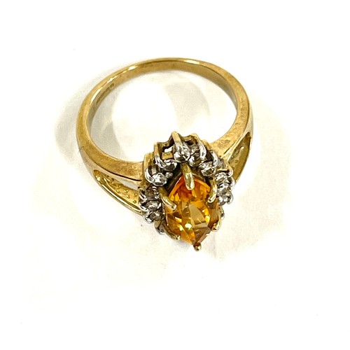 443 - 9ct Gold stone set dress ring weight approx 3.6g