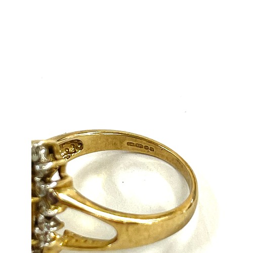 443 - 9ct Gold stone set dress ring weight approx 3.6g