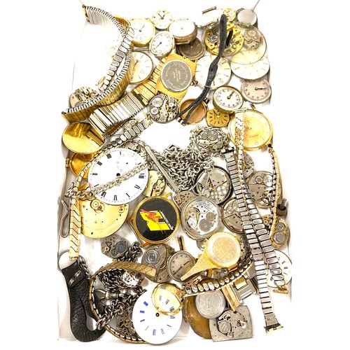 490 - Selection of assorted watch parts