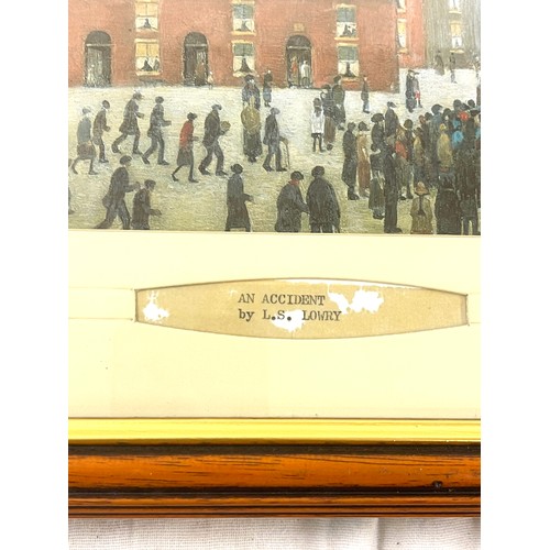 88 - Set 3 Lowry prints, approximate measurement of frame: 12 by 15.5 inches