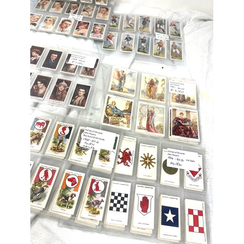 17 - Large selection of John Players, Churchman cigarette cards - full set