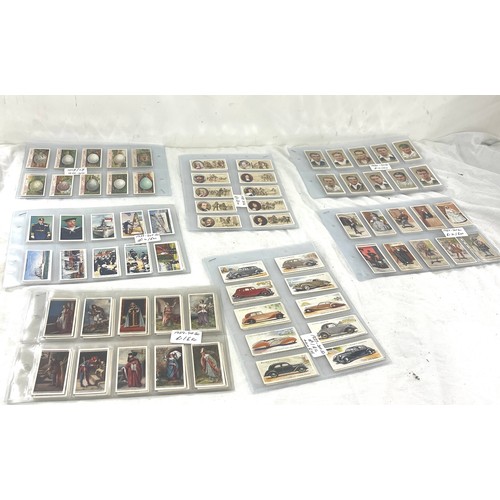 77 - Large selection of John Players, Lambert and Butler, H.O Wills cigarette cards - full set