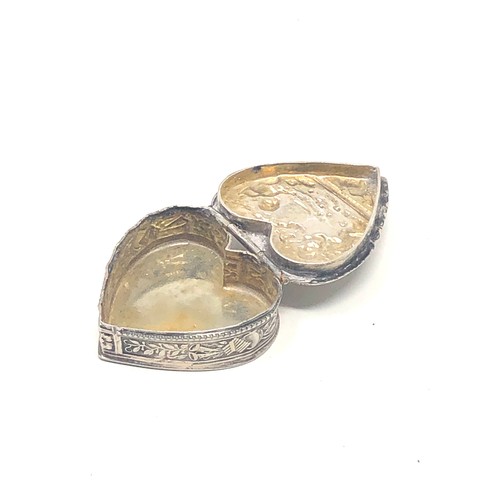 63 - Antique continental silver pill box