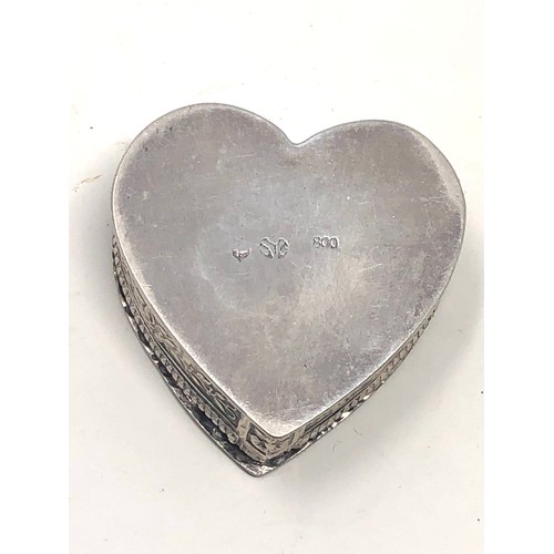 63 - Antique continental silver pill box