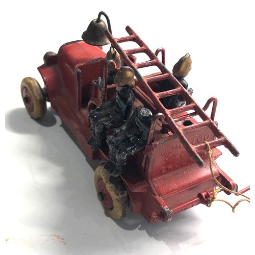 422 - Vintage boxed lead Johillco miniature fire engine in original box some figures damaged and missing p... 