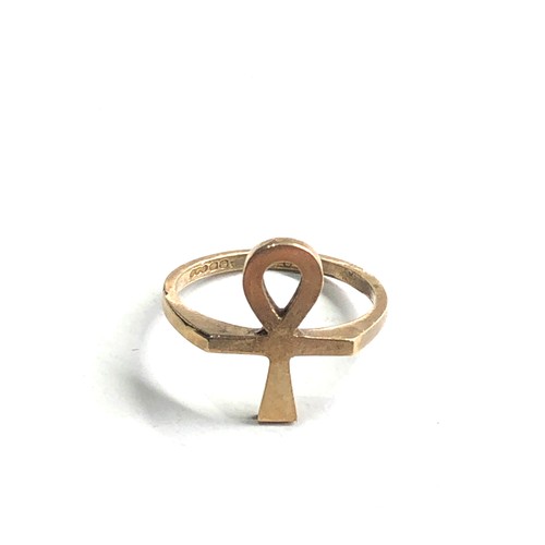 88 - Vintage 9ct gold ring weight 1.5g