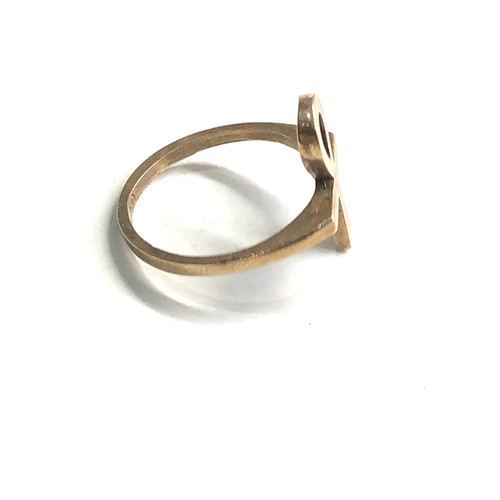 88 - Vintage 9ct gold ring weight 1.5g