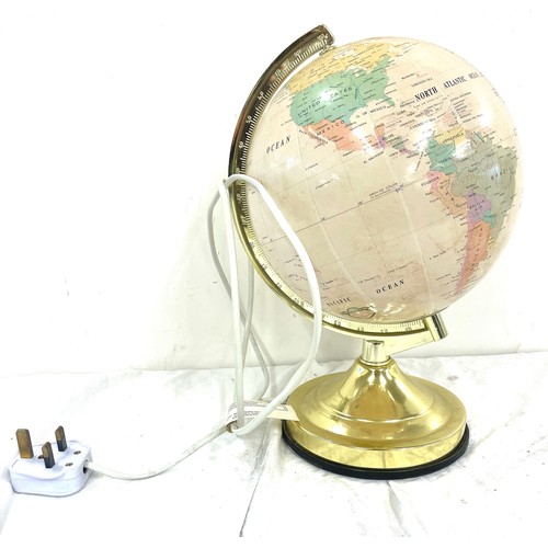 62 - Small lit up Globe, approximate height 13 inches