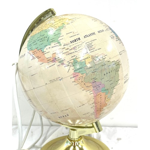 62 - Small lit up Globe, approximate height 13 inches