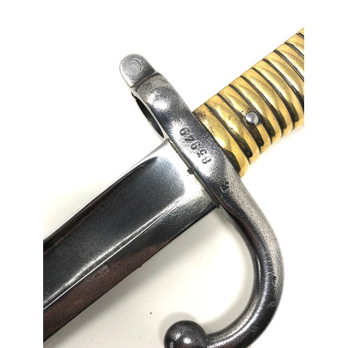 386 - French 1871 bayonet & scabbard