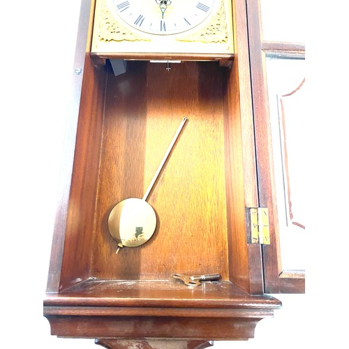 75 - 3 Key hole wall clock with pendulum