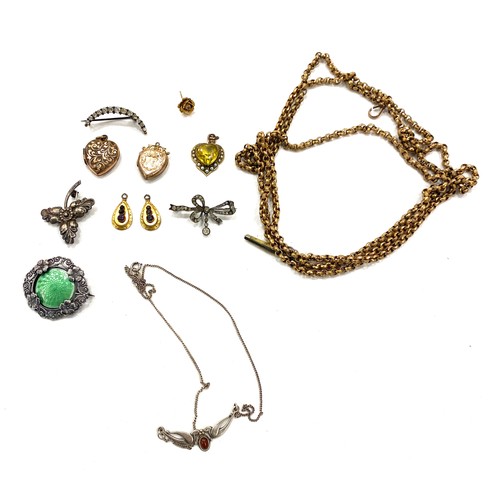 456 - Selection of Vintage and later costume jewellery