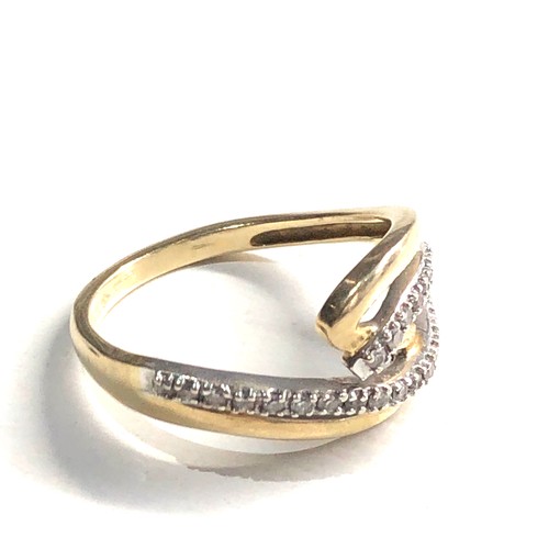 136 - 14ct gold diamond ring weight 4.4g 0.25ct