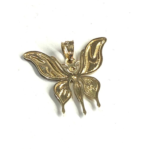 146 - 18ct gold butterfly pendant weight 2.4g