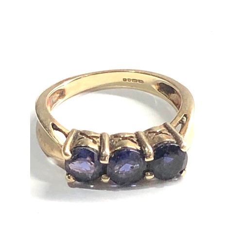 148 - 9ct gold tanzanite ring weight 3.5g