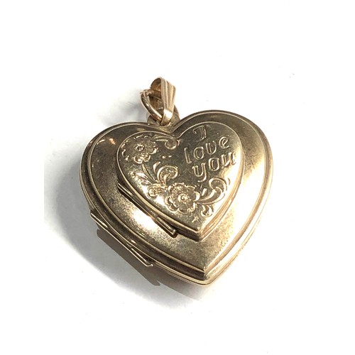 152 - 9ct gold double locket weight 3.9g