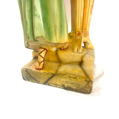 194 - Large antique Bacet & Bacci chalk lady figurine, 1060 RD799905, approximate height: 24 inches