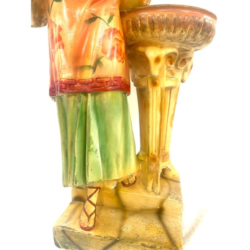 194 - Large antique Bacet & Bacci chalk lady figurine, 1060 RD799905, approximate height: 24 inches