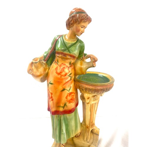 194 - Large antique Bacet & Bacci chalk lady figurine, 1060 RD799905, approximate height: 24 inches