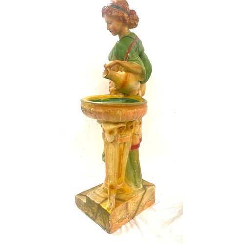 194 - Large antique Bacet & Bacci chalk lady figurine, 1060 RD799905, approximate height: 24 inches