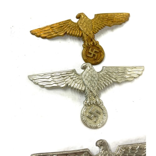 499 - Selection 6 German WW2 pin / cap badges