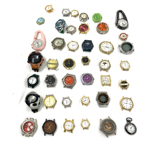 451 - Large selection of watch faces, ladies and gents, all untested