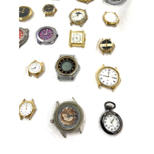 451 - Large selection of watch faces, ladies and gents, all untested