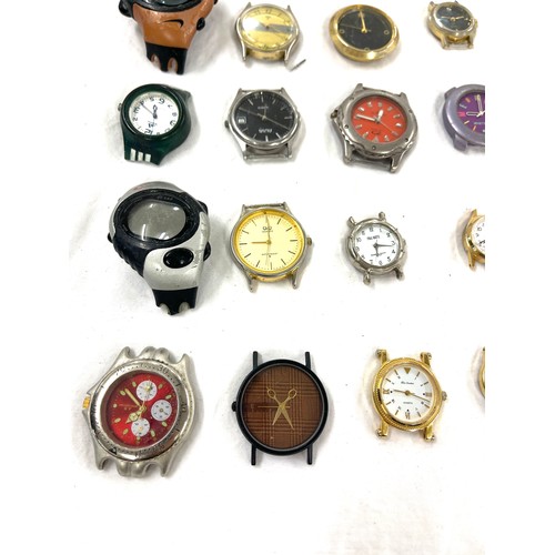 451 - Large selection of watch faces, ladies and gents, all untested