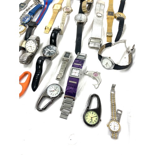 452 - Selection of mens and ladies wristwatches, all untested