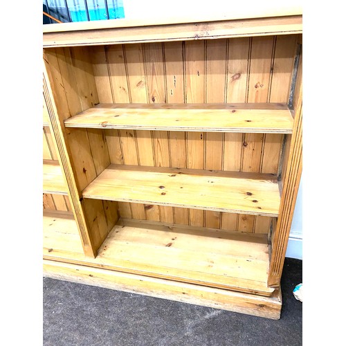 401 - Large antique pine book case 48