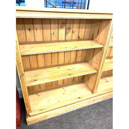 401 - Large antique pine book case 48