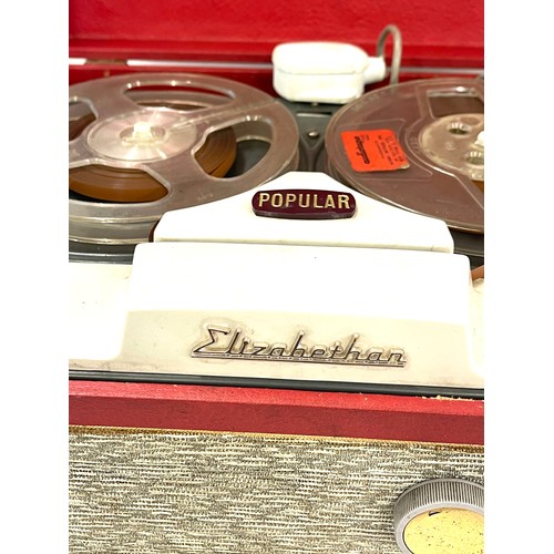 276 - Elizabethian popular 1960s reel to reel player untested