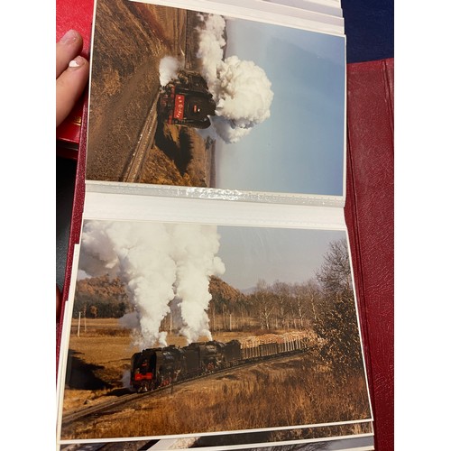 191 - Large selection of train photographs in albums