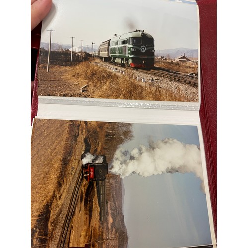 191 - Large selection of train photographs in albums