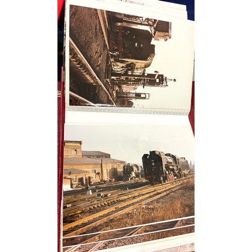 191 - Large selection of train photographs in albums