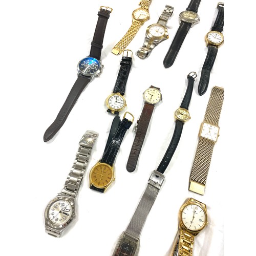 436 - Selection of ladies and gents wristwatches, untested