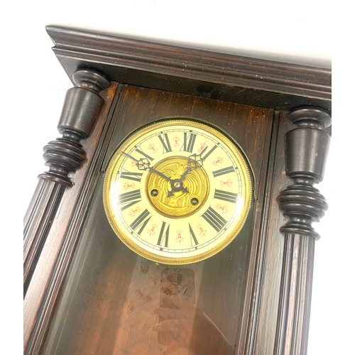 241 - 2 Key hole Vienna wall clock with pendulum