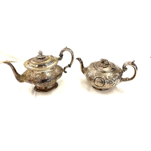 498 - 2 Silver plated tea pots