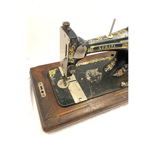 178 - Vintage cased Serenta sewing machine