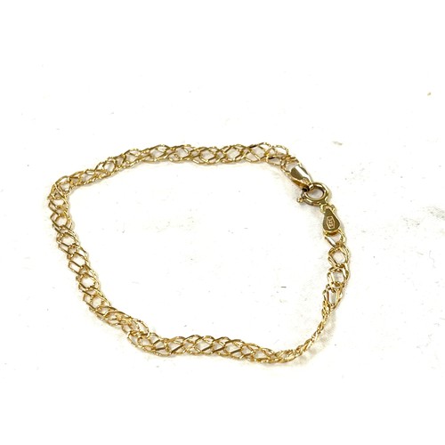 465 - 9ct Gold bracelet weight approx 2.4g