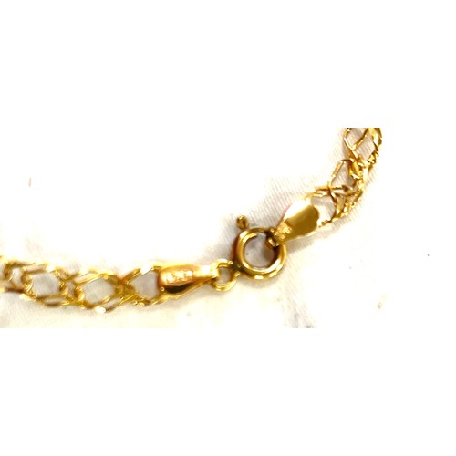 465 - 9ct Gold bracelet weight approx 2.4g