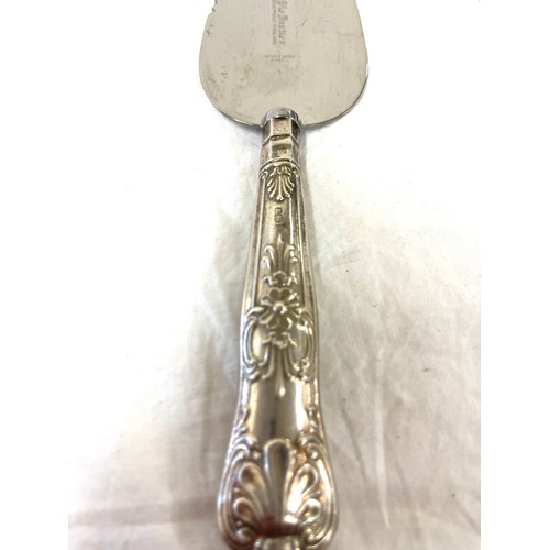 458 - Silver handled cake server