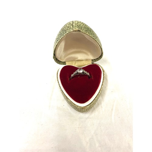 467 - 9ct gold and silver stone set ring, 9ct gold shank