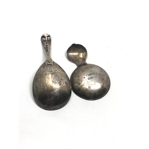 41 - 2 antique silver tea caddy spoons